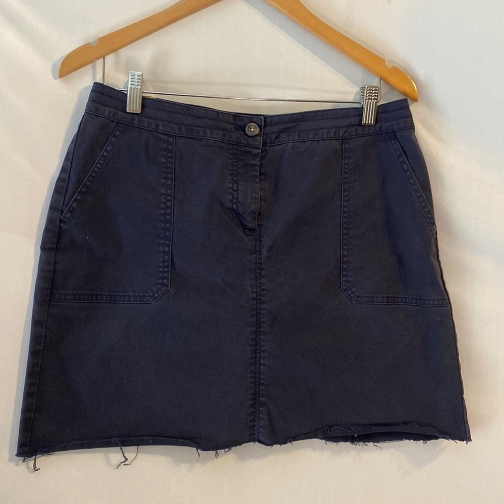 Boden Twill Navy Mini Skirt Size 8R